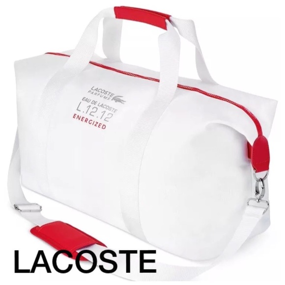 lacoste travel bag mens